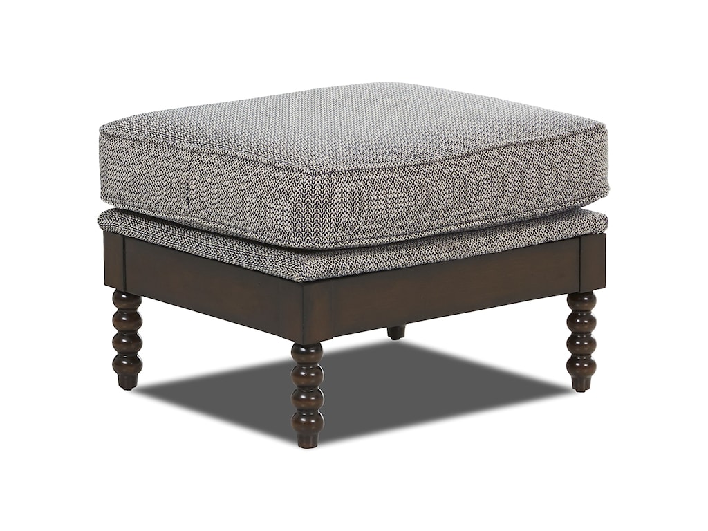 Klaussner Chairs And Accents Rocco Ottoman With Turned